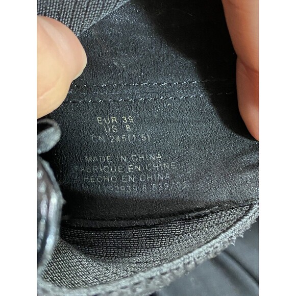 H&M Boots Womens 39 Size 8 Chelsea Black Block Heels Round Toe Casual Comfort - Picture 9 of 9